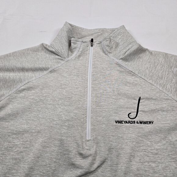 Straight Down Men's Golf Grey Quarter Zip Sweater Size L - Picture 5 of 12